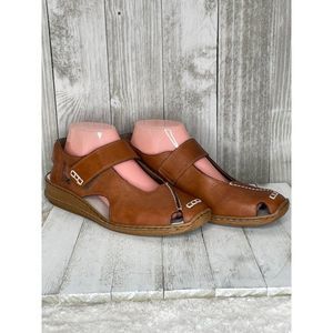 Rieker Antistress Leather Mary Jane Sandal Loafers Size 41 / US 10